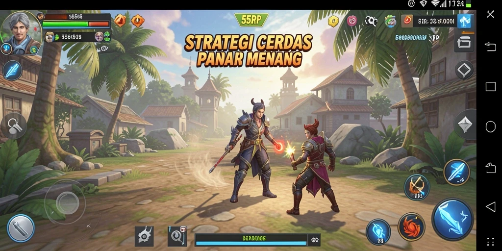 Tampilan gameplay strategis yang menarik di 55RP.