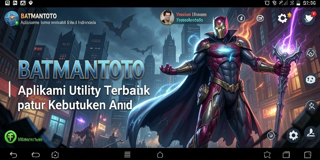 Tampilan utama BATMANTOTO dengan fitur utility yang lengkap.