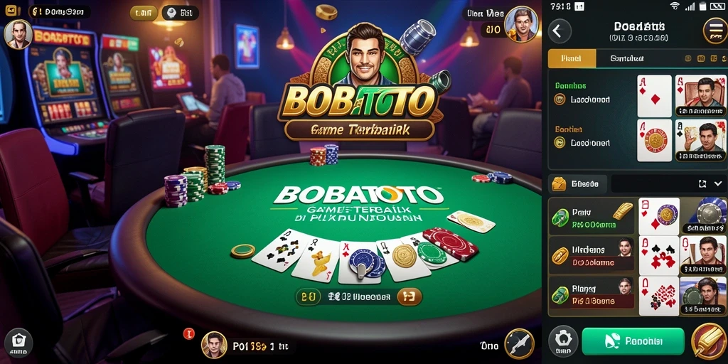 Tampilan permainan Poker di BOBATOTO yang mengasyikkan.