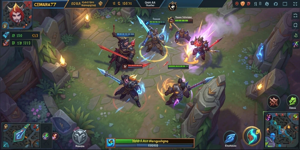 Tampilan dinamis gameplay CEMARA77 yang seru.