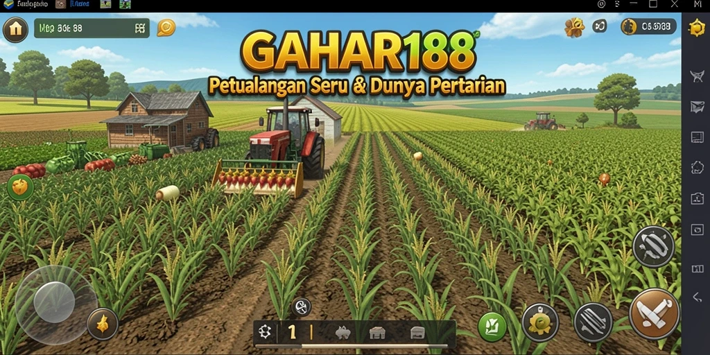 Tangkapan layar GAHAR188 menampilkan pengalaman bermain pertanian yang seru.