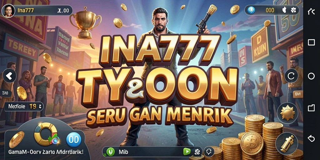 Tangkapan layar gameplay INA777 menampilkan aksi bisnis yang seru.