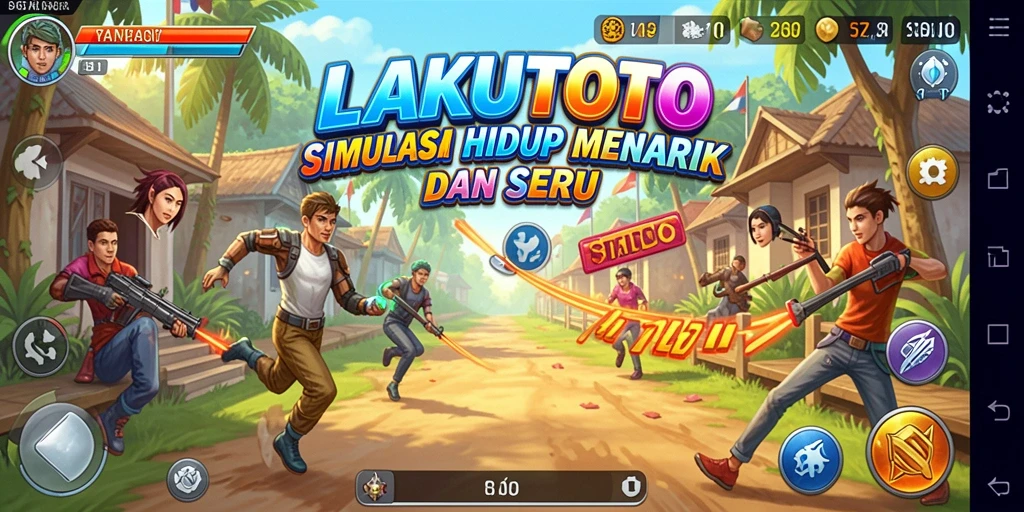 Tangkapan layar gameplay menarik dari LAKUTOTO yang menunjukkan simulasi kehidupan menyenangkan.