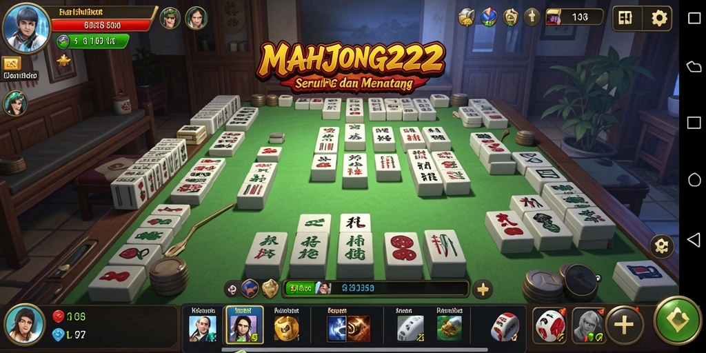 Tampilan gameplay <strong>MAHJONG222</strong> yang memukau dengan aksi seru dari dungeon.