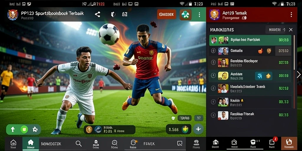 Screenshot gameplay PP123 menampilkan taruhan olahraga yang menarik dan interaktif.
