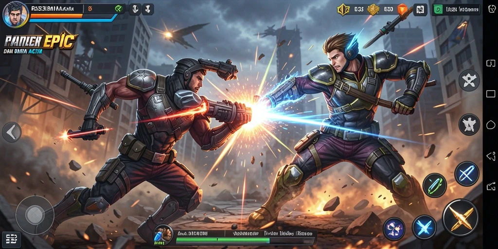 Gameplay seru RR33 dengan grafis menakjubkan dan pertarungan intens.