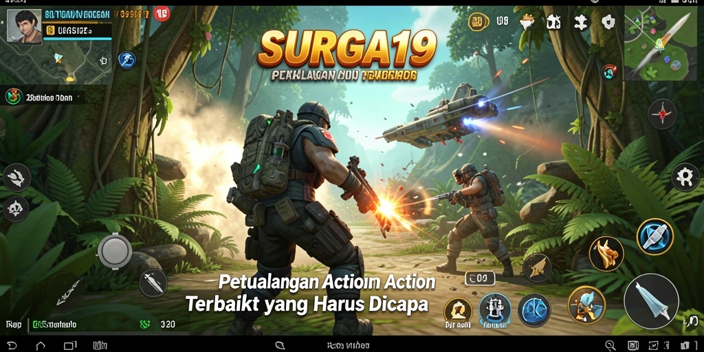 Tampilan gameplay seru di SURGA19 dengan aksi mendebarkan.