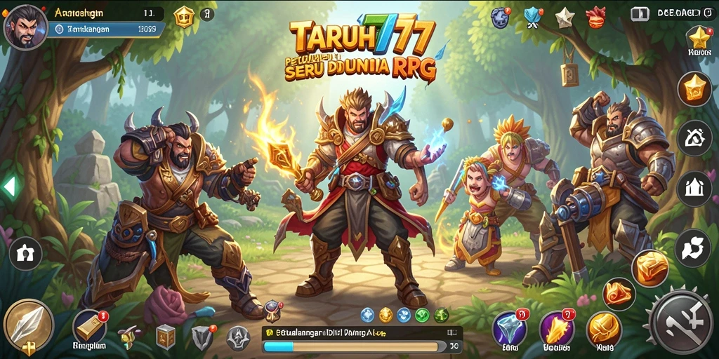 Screenshot TARUH777 menampilkan aksi pertempuran yang seru dan karakter yang menarik.